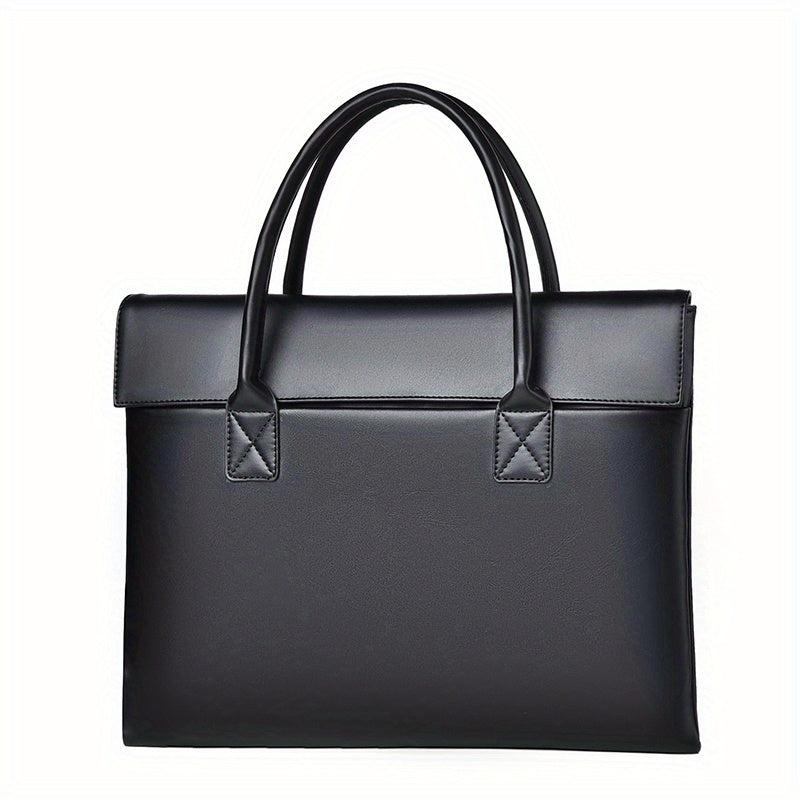 35 56 Cm Portable Computer Bag Briefcase Handbag PU Waterproof Fabric