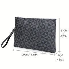 Men's Casual PU Leather Clutch Bag Handbag Father's Gift