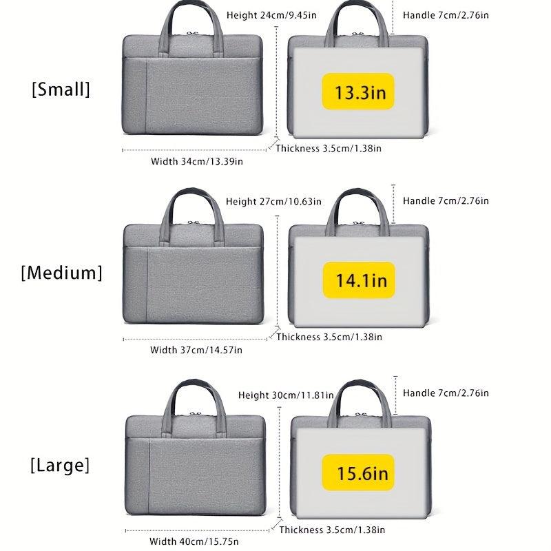 Portable Men's Handbag for Business Documents | Fits 15.6 Inch Laptop