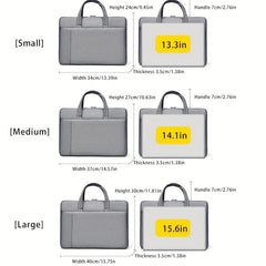 Portable Men's Handbag for Business Documents | Fits 15.6 Inch Laptop