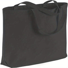 Cotton Canvas Eco-Friendly Men's Handbag, Bottom Lining, Reusable Grocery Bag