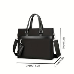 Men's Business Briefcase Tote Bag Shoulder Crossbody Handbag