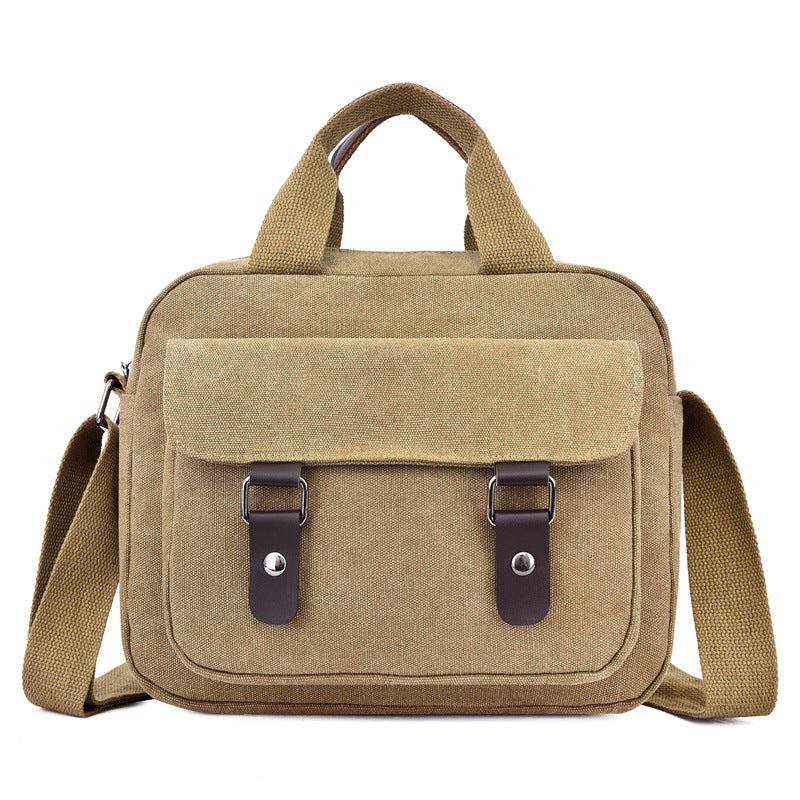 Men's Vintage Canvas Crossbody Bag Casual Shoulder Handbag