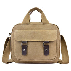 Men's Vintage Canvas Crossbody Bag Casual Shoulder Handbag