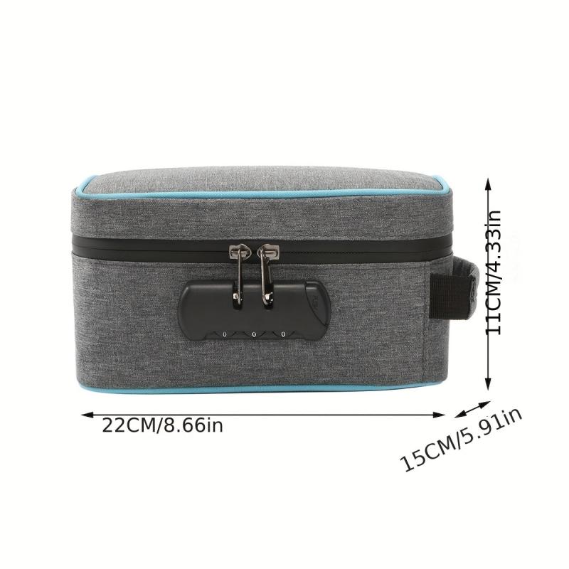 1pc Password Lock Smell Proof Bag Case Storage Bag for Travel