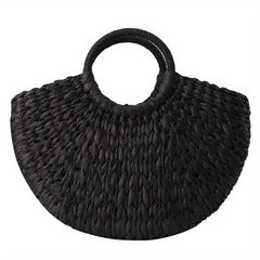 Casual Straw Woven Handbag Rattan Woven Basket