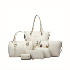 Vintage Rhombus Pattern Briefcase Shoulder Bag Handbag