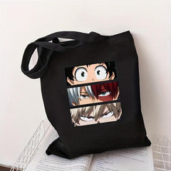 Men's Anime Character Printed Shoulder Bag Canvas School Bag