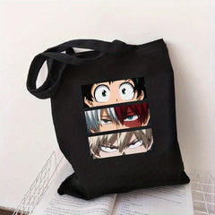 Men's Anime Character Printed Shoulder Bag Canvas School Bag