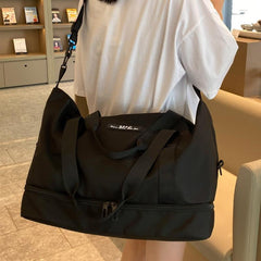 Dry Wet Separation Travel Bag with Luggage Strap