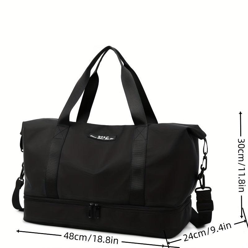 Dry Wet Separation Travel Bag with Luggage Strap