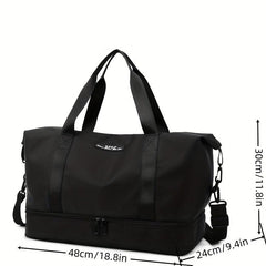 Dry Wet Separation Travel Bag with Luggage Strap