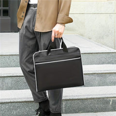 Portable Briefcase Meeting Office Zippered Document Organizer
