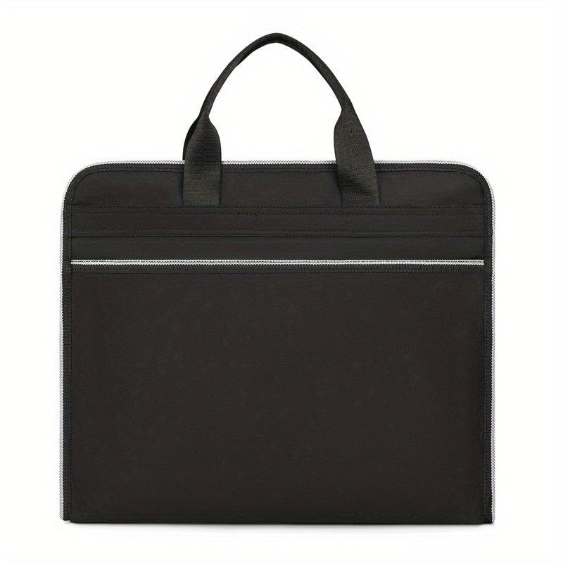 Portable Briefcase Meeting Office Zippered Document Organizer