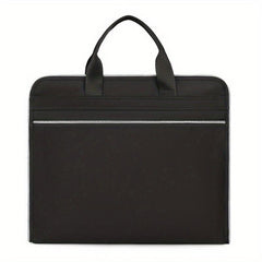 Portable Briefcase Meeting Office Zippered Document Organizer