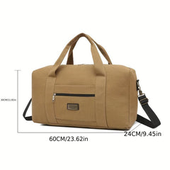 Large Capacity Canvas Travel Bag Single Shoulder Handbag Luggage Bag