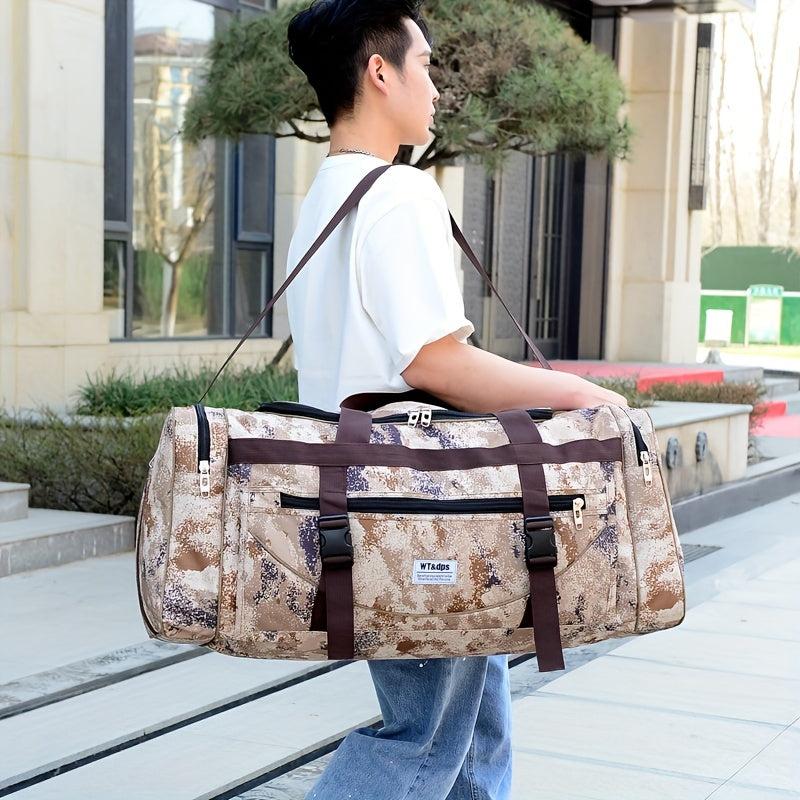 Camouflage Travel Bag Large Storage Bag Abrasion Resistant Holdall Luggage