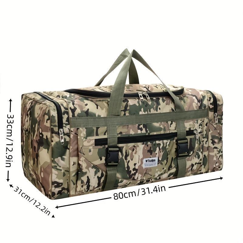 Camouflage Travel Bag Large Storage Bag Abrasion Resistant Holdall Luggage