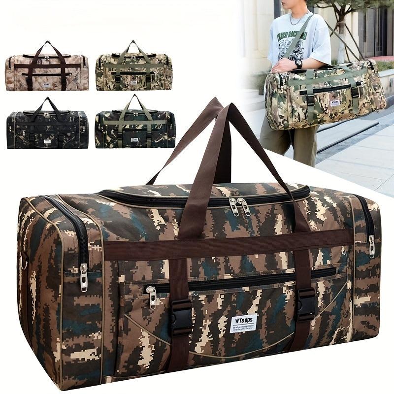 Camouflage Travel Bag Large Storage Bag Abrasion Resistant Holdall Luggage