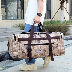 Camouflage Travel Bag Large Storage Bag Abrasion Resistant Holdall Luggage