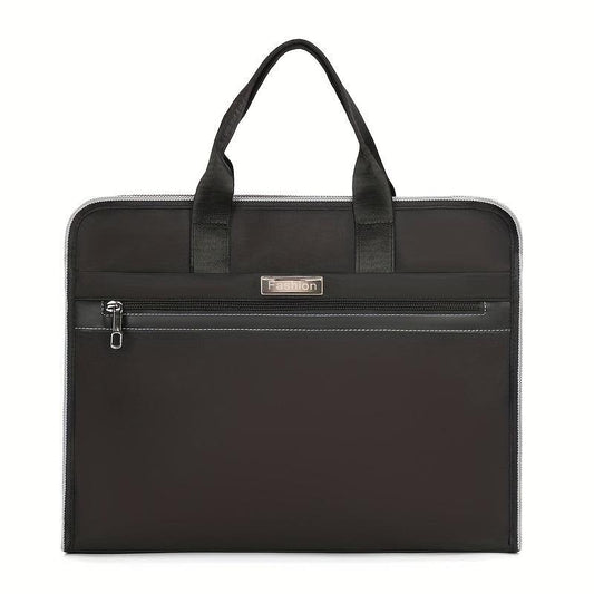 Large Capacity Nylon Briefcase for Office Meetings