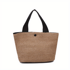 Vintage Woven Handbag Large Capacity Tote Bag