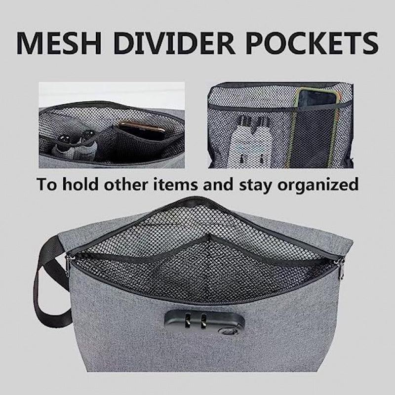 Activated Charcoal Deodorant Bag Anti Odor Isolation Lock Travel Storage