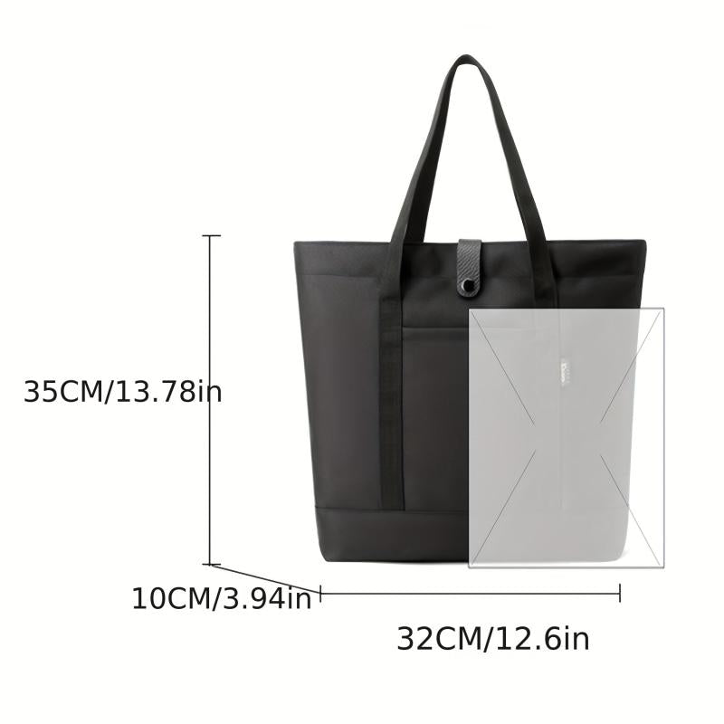 Men's Large Capacity Tote Bag with Zipper