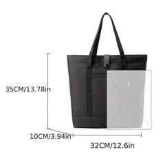 Men's Large Capacity Tote Bag with Zipper