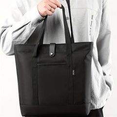 Men's Large Capacity Tote Bag with Zipper
