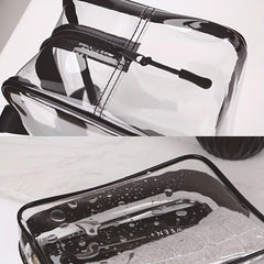 Casual Portable Toiletry Bag PVC Make-up Pouch Travel Storage Beauty Case