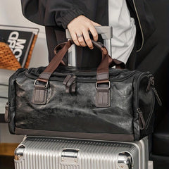 Men's Travel Bags Carry On Duffel Handbag Large Weekend Bag