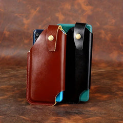 Men's Leather Mobile Phone Bag Outdoor Sports Waist Bag