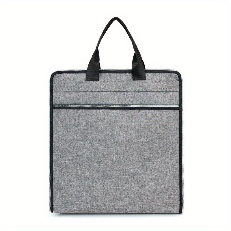 Portable Briefcase Meeting Office Zippered Document Organizer