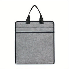 Portable Briefcase Meeting Office Zippered Document Organizer
