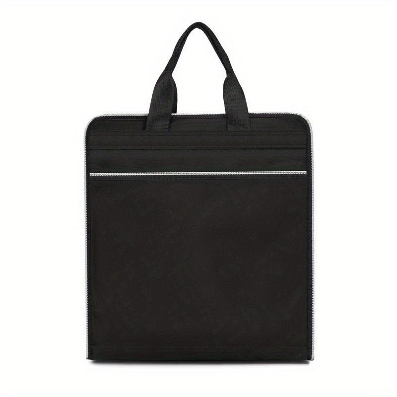 Portable Briefcase Meeting Office Zippered Document Organizer