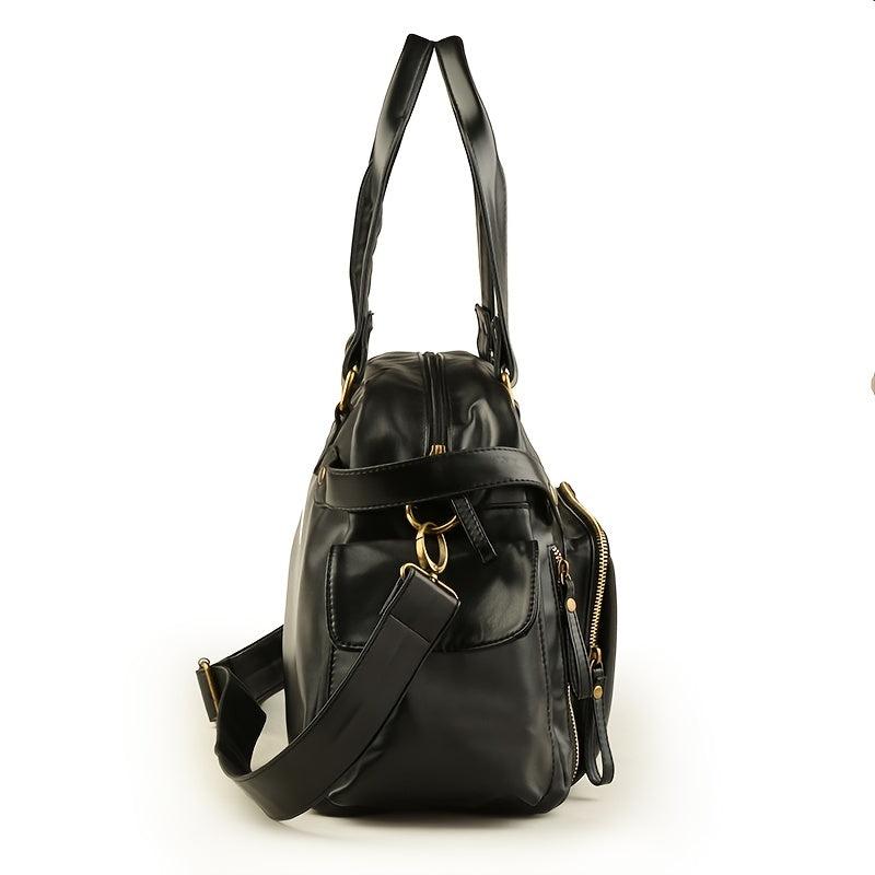 Men's Soft Leather Laptop Tote Bag Business Shoulder Messenger Handbag