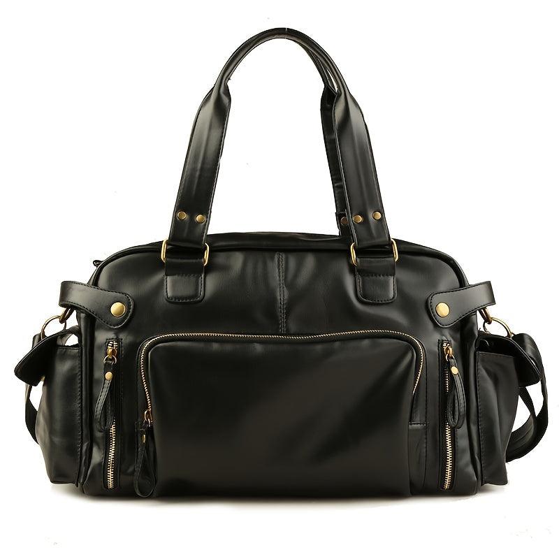 Men's Soft Leather Laptop Tote Bag Business Shoulder Messenger Handbag