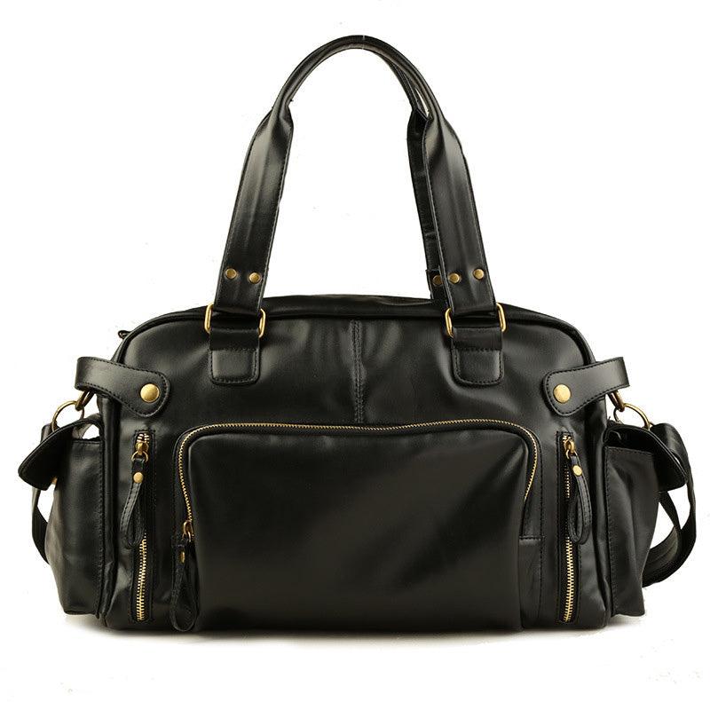 Men's Soft Leather Laptop Tote Bag Business Shoulder Messenger Handbag