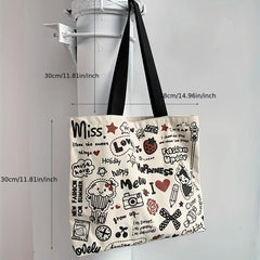 Canvas Bag Large Capacity Shoulder Bag Female Casual Handbag