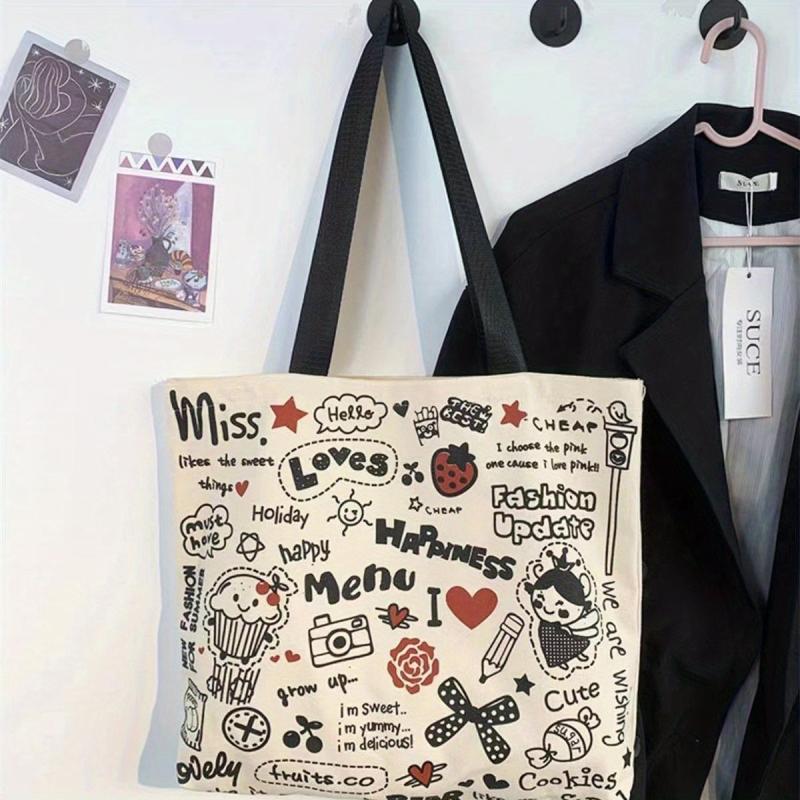 Canvas Bag Large Capacity Shoulder Bag Female Casual Handbag