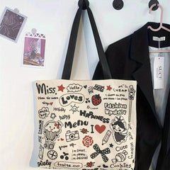 Canvas Bag Large Capacity Shoulder Bag Female Casual Handbag