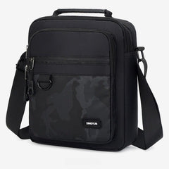 Men's Nylon Crossbody Bag Vertical Shoulder Hiking Travel Messenger Bag