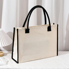 Letter Tote Bag Canvas Shoulder Handbag