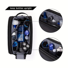 Waterproof Double Zipper Toiletry Bag Dry & Wet Separation