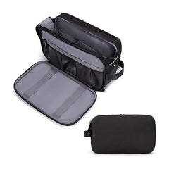 Waterproof Double Zipper Toiletry Bag Dry & Wet Separation