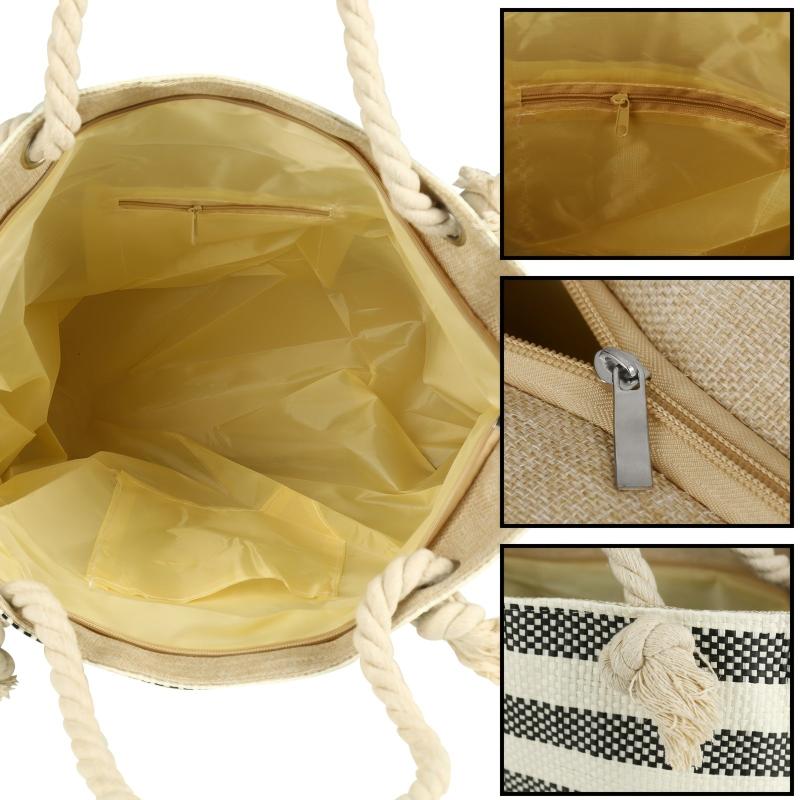 Extra Large Beach Tote Handbag Zipper Travel Swimming Yoga Camping Waterproof