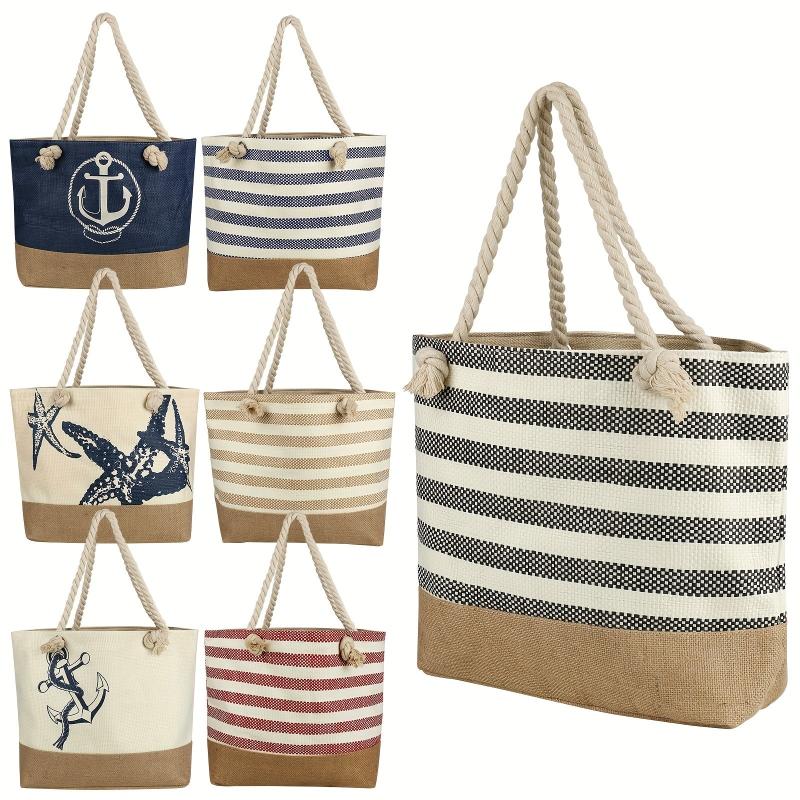 Extra Large Beach Tote Handbag Zipper Travel Swimming Yoga Camping Waterproof