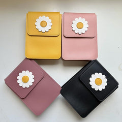Portable Flower Zipper Crossbody Bag Phone Bag