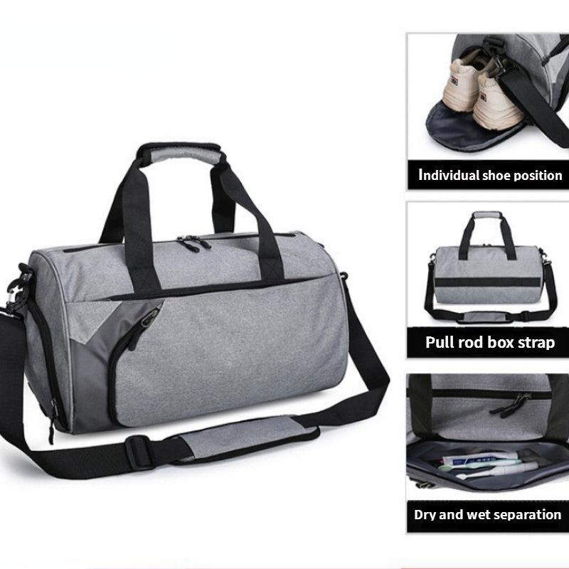 Dry Wet Separation Gym Bag Shoe Compartment Yoga Fitness Travel Bag